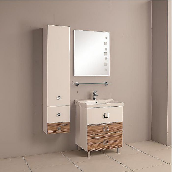 Стеклянная полка Aquaton 65 1A110203XX010 Хром Глянцевая