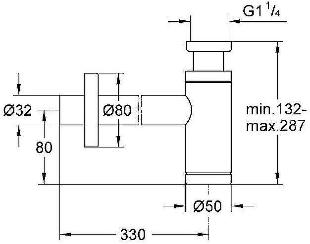 Сифон для раковины Grohe 28912000 Хром Сифон для раковины Grohe 28912000 Хром