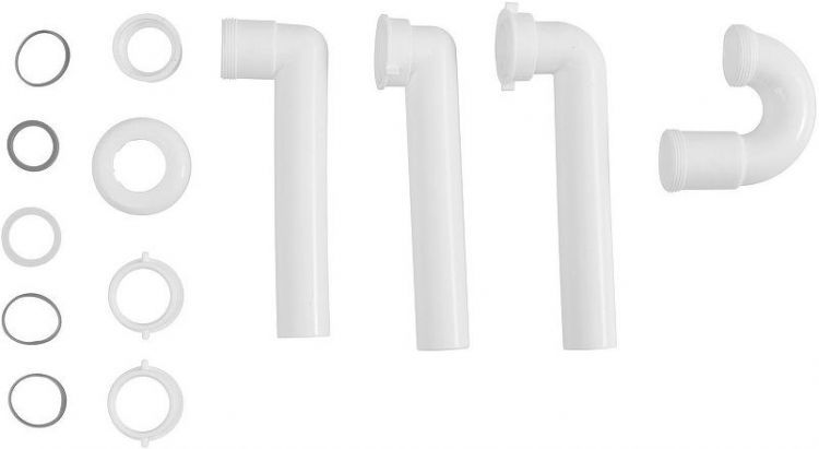 Сифон для раковины Aquanet 339428 цвет Белый