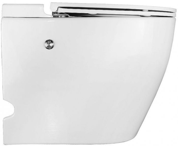 Унитаз Azario AZ102 приставной цвет Белый с сиденьем Микролифт