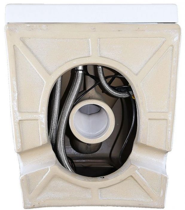 Унитаз Azario AZ102 приставной цвет Белый с сиденьем Микролифт