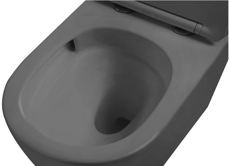 Унитаз Vincea Globo VT1-14TMA подвесной цвет Антрацит матовый с сиденьем Микролифт
