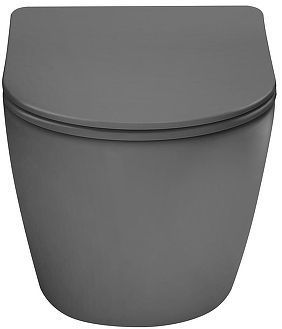 Унитаз Vincea Globo VT1-14TMA подвесной цвет Антрацит матовый с сиденьем Микролифт
