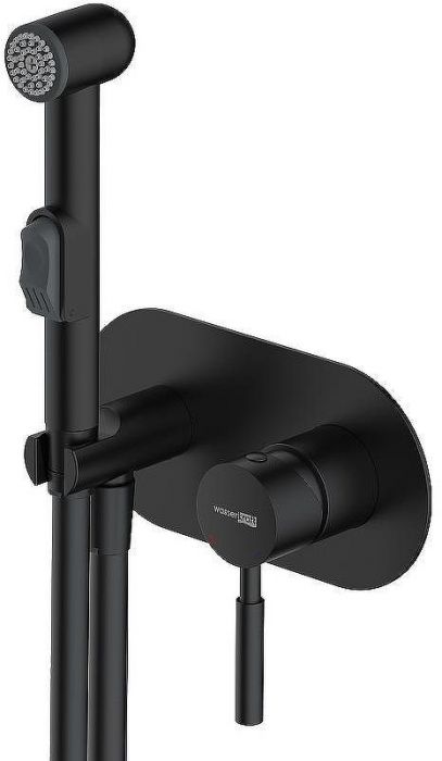 Гигиенический душ со смесителем WasserKRAFT Gollach 3338 Черный матовый