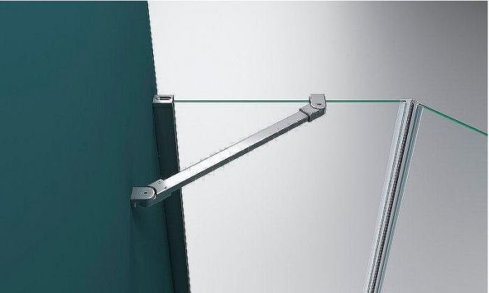 Душевой уголок BelBagno Kraft 80х80 KRAFT-P-1-80-C-Cr-L профиль Хром стекло прозрачное