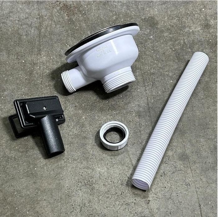 Слив-перелив для раковины McAlpine OR2-113S цвет Белый Хром