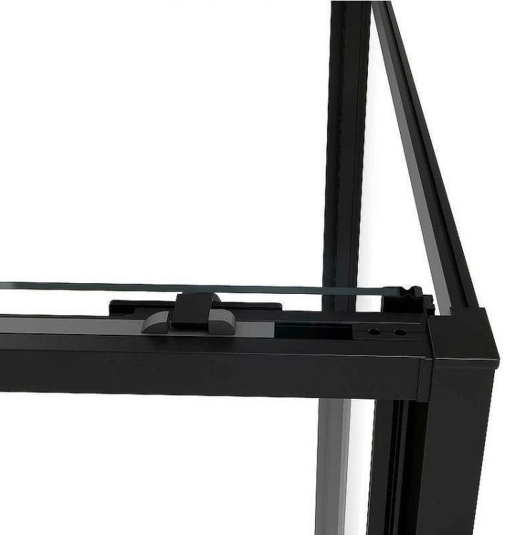 Душевой уголок Vincea Slim Soft 110x80 VSR-1SS8011CLB профиль Черный стекло прозрачное