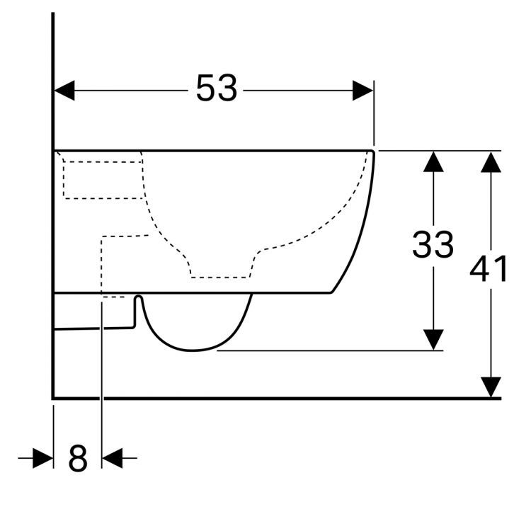 Унитаз подвесной Geberit iCon, 204000000