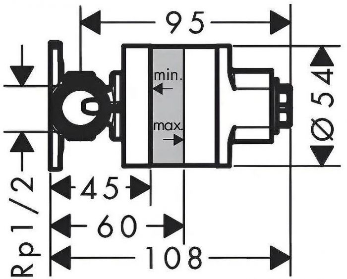 Гигиенический душ со смесителем Hansgrohe Set HG Bidette 29233670S Черный матовый