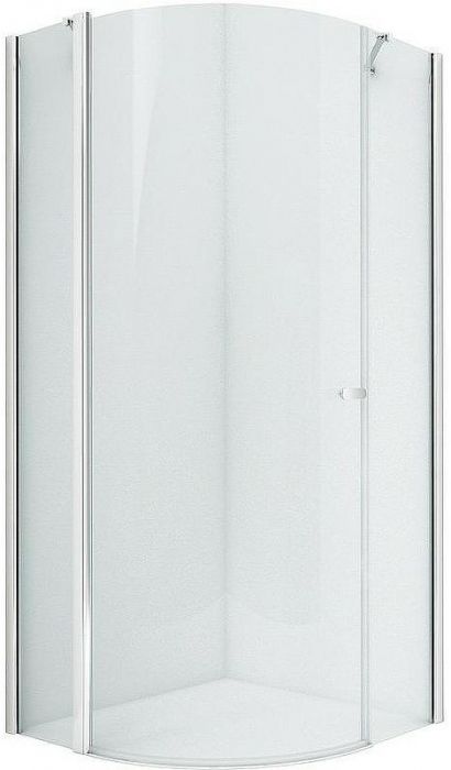 Душевой уголок New Trendy New Soleo Chrome 100х100 K-0417 профиль Хром стекло прозрачное
