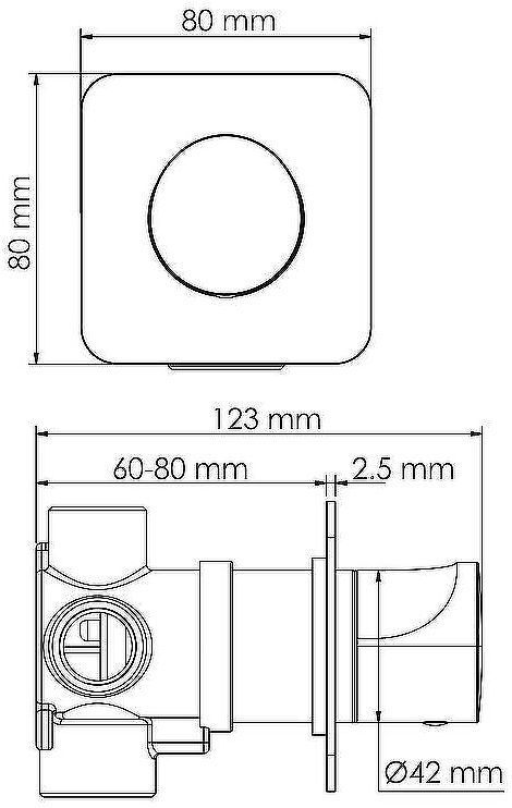 Переключатель потоков WasserKRAFT Weida A269 Хром