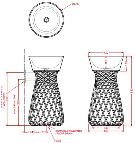 Консоль ARTCERAM Wire WIL001 03 00