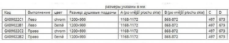 Душевой уголок Riho SZ Scandic NXT Х203 117х87 L G001065120 (GX09022C1) профиль Хром стекло прозрачное