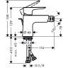 Hansgrohe Talis E Смеситель для биде, 1 отв., цвет: шлифованная бронза