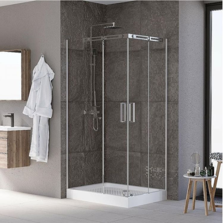 Душевой уголок Grossman Galaxy 120x80 L GR-3120L профиль Хром стекло прозрачное Душевой уголок Grossman Galaxy 120x80 L GR-3120L профиль Хром стекло прозрачное