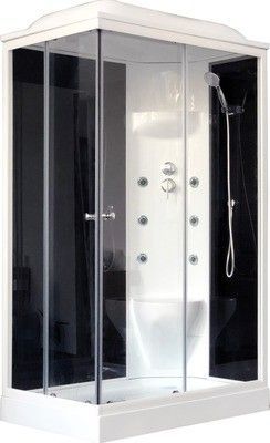 Душевая кабина Royal Bath RB 8120HP7-BT-CH (черное/прозрачное) правая