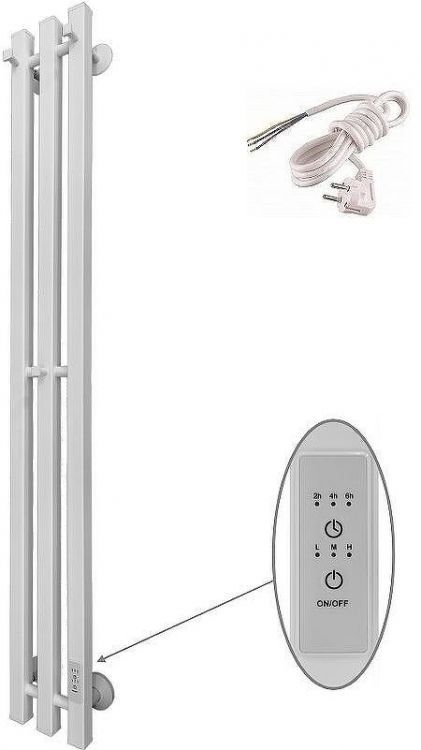 Электрический полотенцесушитель Маргроид Inaro профильный 1200x120 Inaro3v-12012-1081-9016R правый Белый матовый