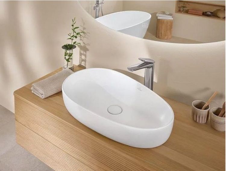 Раковина-чаша Villeroy&Boch Antao 65 4A7465RW цвет Stone White