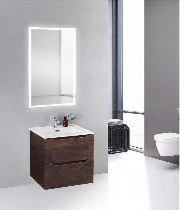 Тумба под раковину BelBagno ETNA 39-500/390-2C-SO-RW-P подвесная Rovere Moro