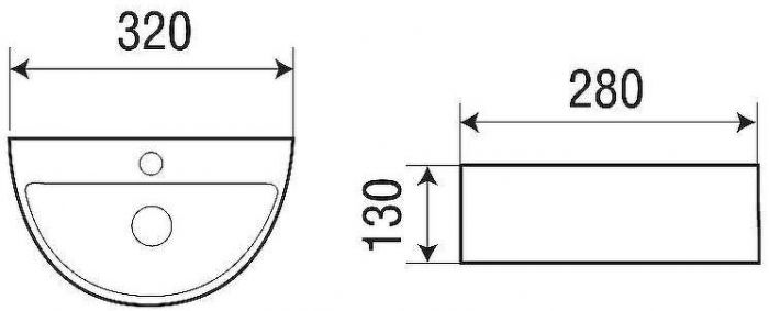 Раковина WeltWasser Aisbach 5062 32 10000004597 Белый глянец