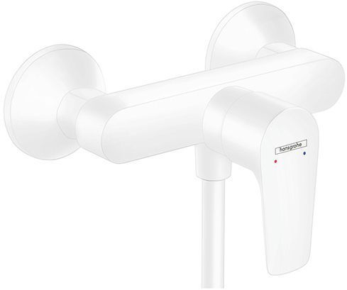 Hansgrohe Talis E Смеситель для душа, настенный, цвет: белый матовый