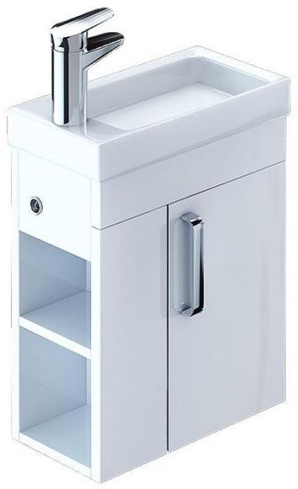 Тумба под раковину Iddis Torr 40 подвесная Белая