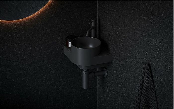 Раковина Ravak Yard 28 C XJX0D228000 угловая Черная матовая