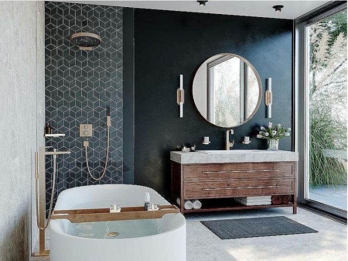 Смеситель для душа Hansgrohe Ecostat Square 15714700 с термостатом Белый матовый