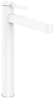 Hansgrohe Finoris Смеситель для раковины, 1 отв., со сливным клапаном Push-Open, цвет: белый матовый