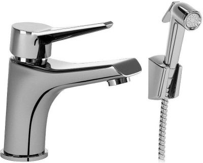 Смеситель для раковины Paini Messina MECR205/574 с гигиеническим душем Хром