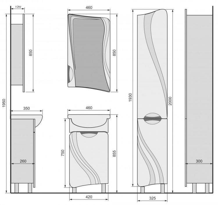 Belvento Fly 45 напольный белый чертеж.jpg