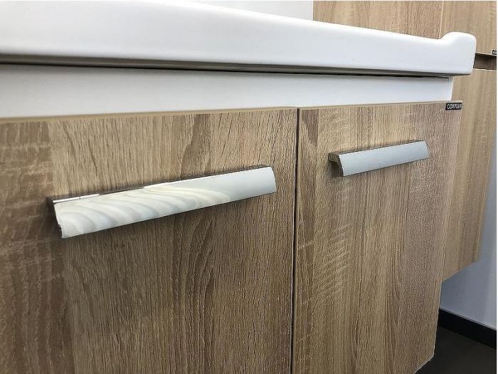 Тумба с раковиной Comforty Рига 70 00004142215 подвесная Дуб сонома