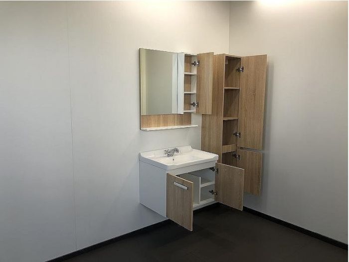 Тумба с раковиной Comforty Рига 70 00004142215 подвесная Дуб сонома
