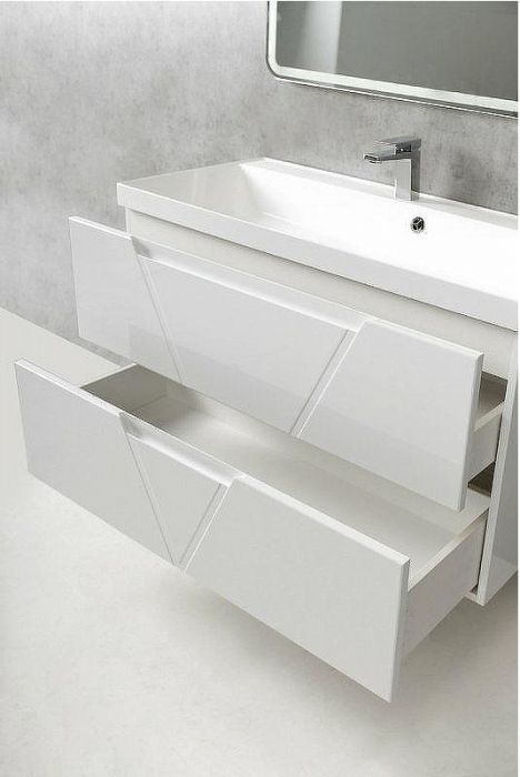 Тумба под раковину BelBagno Vittoria 90 VITTORIA-900-2C-SO-BL-P подвесная Bianco Lucido
