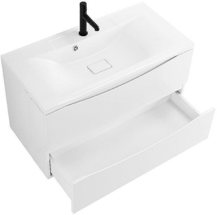 Тумба под раковину BelBagno Marino 110 MARINO-1100-2C-SO-BO-P подвесная Bianco Opaco