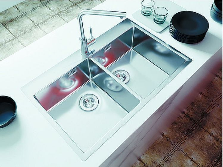 Кухонная мойка Florentina Логика-HM 80 LHM.800.510.B.20.S.10 Нержавеющая сталь сатинированная