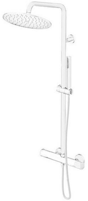 Душевая система Gattoni Circle Two 9195/PDBO Белая матовая