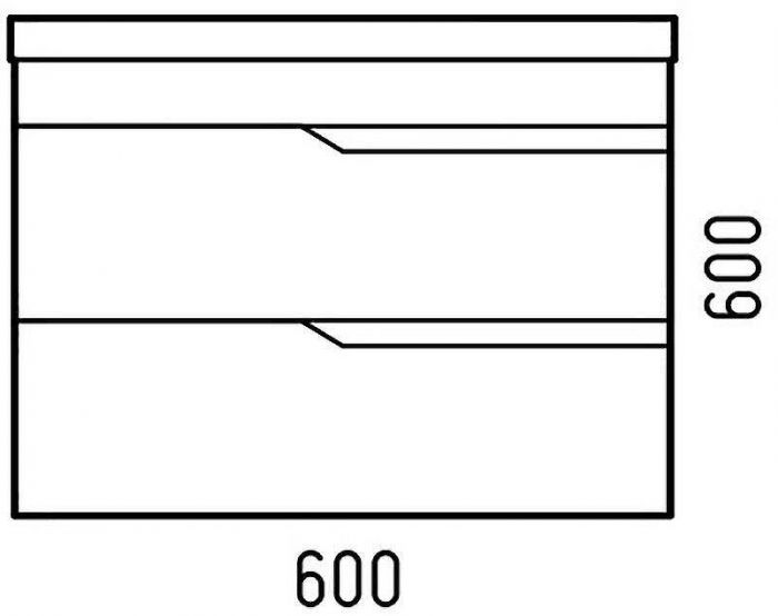 Тумба под раковину Corozo Теона 60 Z2 SD-00001672 подвесная Белая