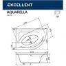Акриловая ванна Excellent Aquarella 150x100 L WAEX.ARL15.ULTRA.BR с гидромассажем