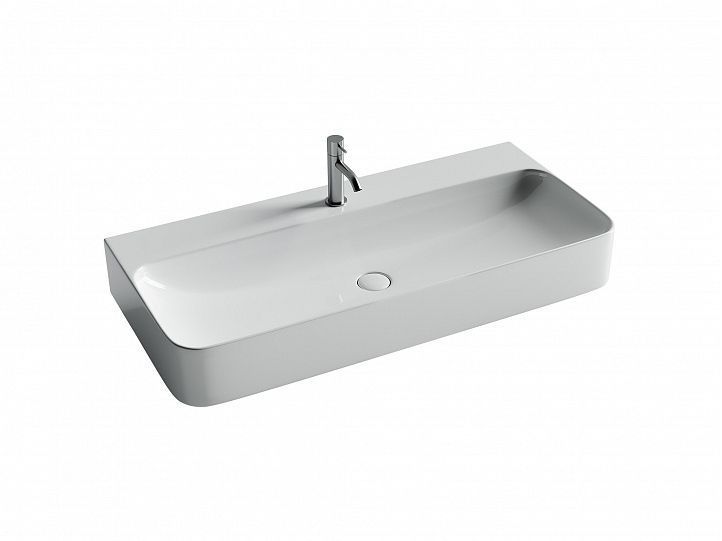 Умывальник CERAMICANOVA AURA с 1 отверстием для смесителя, без перелива CN2007 Умывальник CERAMICANOVA AURA с 1 отверстием для смесителя, без перелива CN2007