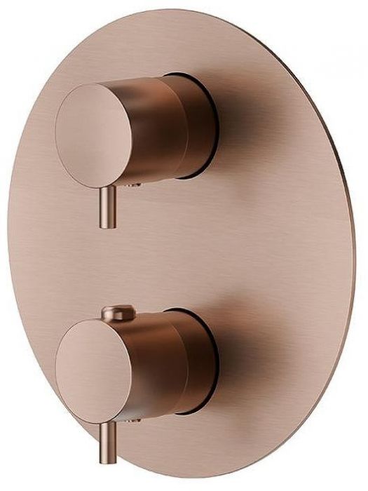 Смеситель для душа Newform X-Steel 316 69663EX.59.067 с термостатом цвет Copper Bronze
