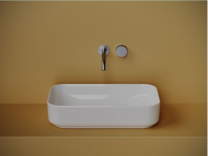 Умывальник CERAMICANOVA Element чаша накладная прямоугольная CN5044