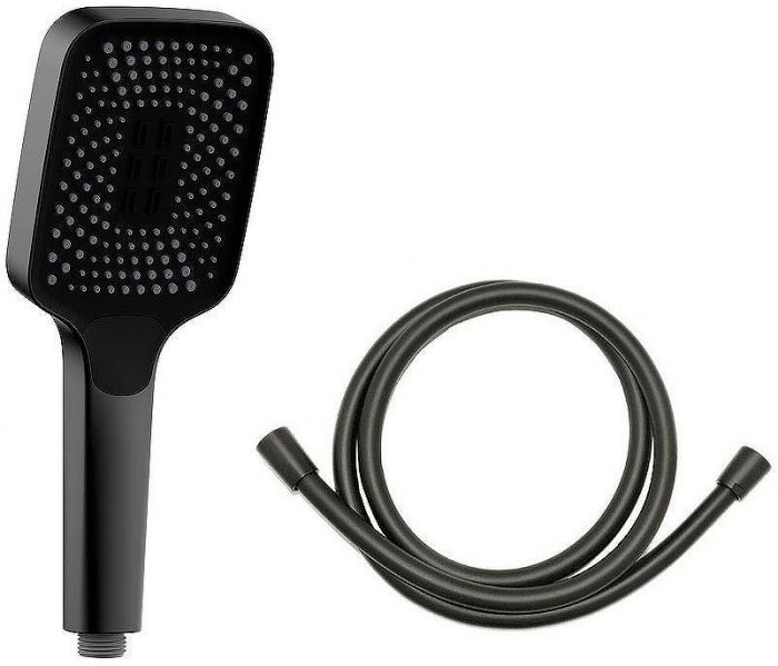Душевая система Vincea Inspire VSFW-321MT1RMB с термостатом Черная матовая