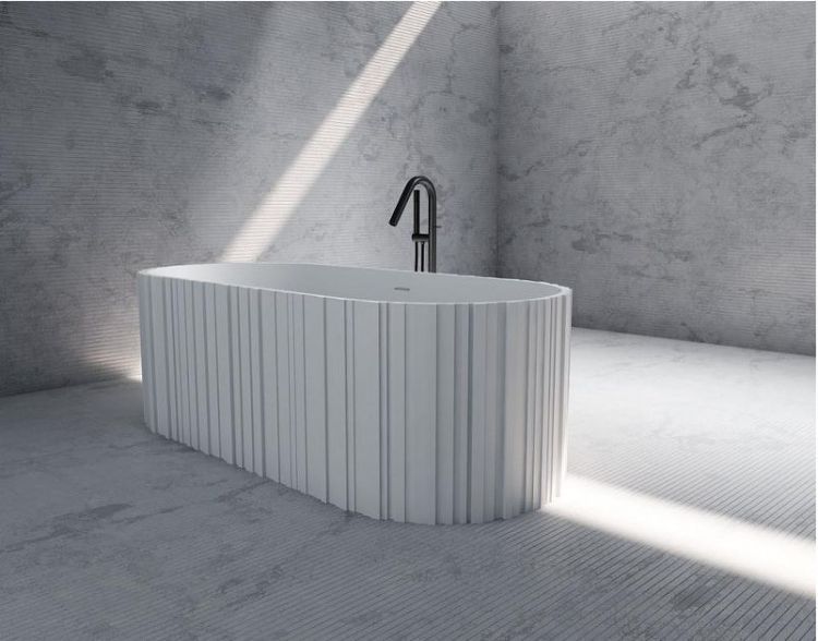 Ванна из искусственного камня Abber Stein 170x75 AS9653 без гидромассажа Ванна из искусственного камня Abber Stein 170x75 AS9653 без гидромассажа