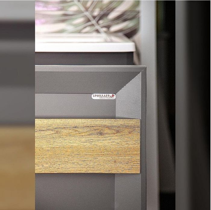 Тумба под раковину Бриклаер Берлин 80 4627125416156 подвесная Оникс серый