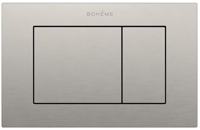 Клавиша смыва Boheme 650/2-NB цвет Брашированный никель