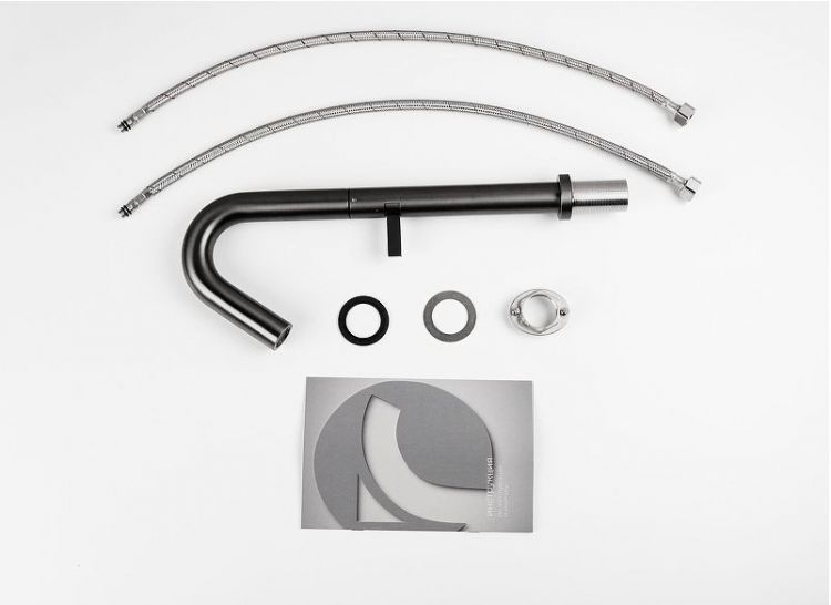 Смеситель для раковины Knotlor Elixir SS-31/GM цвет Вороненая сталь Смеситель для раковины Knotlor Elixir SS-31/GM цвет Вороненая сталь