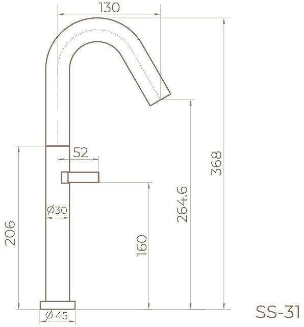 Смеситель для раковины Knotlor Elixir SS-31/GM цвет Вороненая сталь Смеситель для раковины Knotlor Elixir SS-31/GM цвет Вороненая сталь