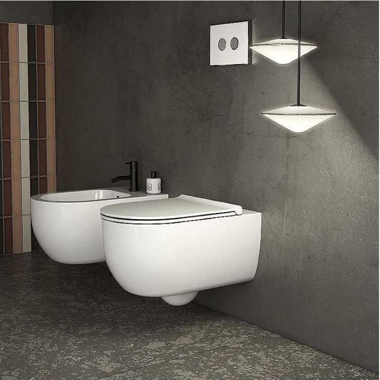 Унитаз Globo Mode MES02BI подвесной без сиденья