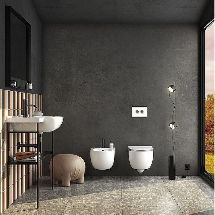 Унитаз Globo Mode MES02BI подвесной без сиденья